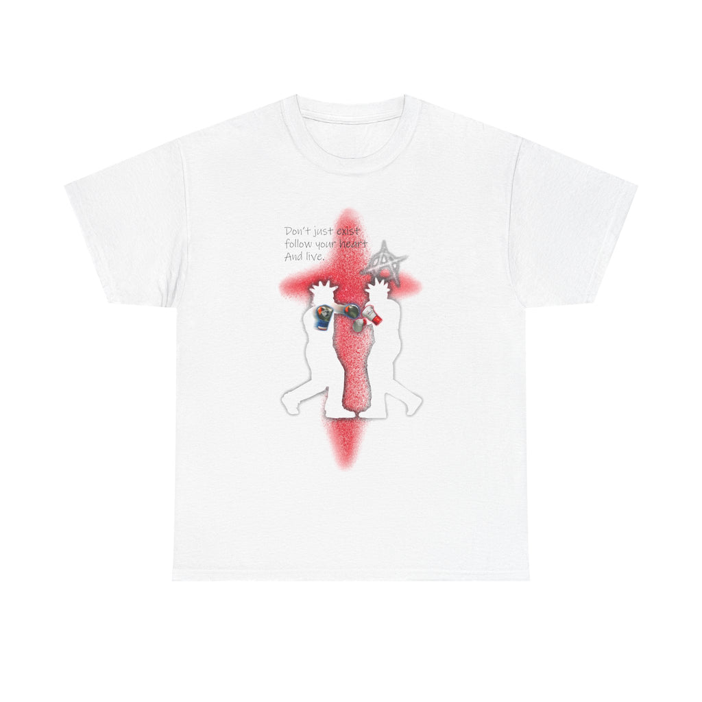 Boxing with The Red Cross White T-Shirt